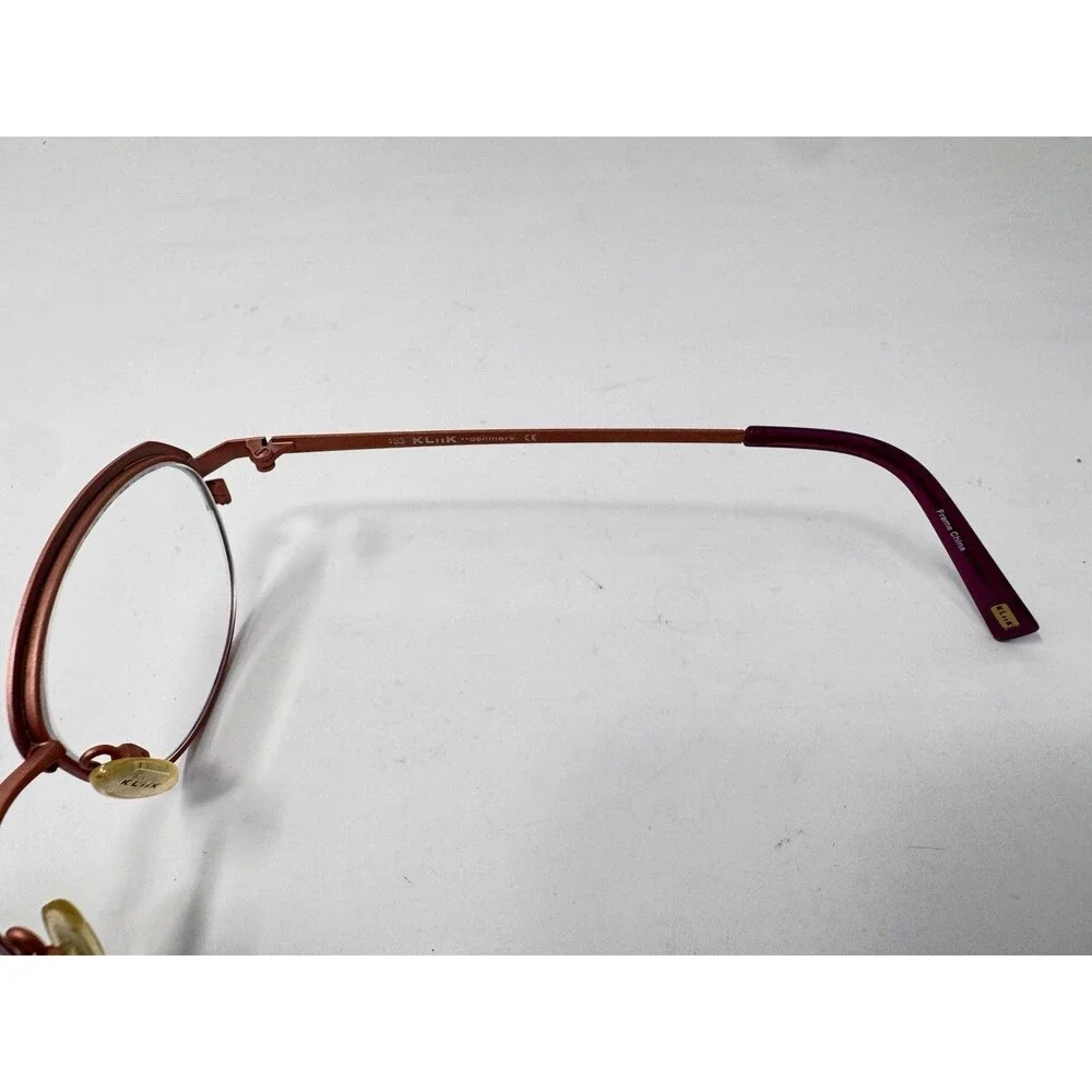 Klik Denmark 658 M207 Eyeglass Frames Only 48-17-133 Copper Red Metal